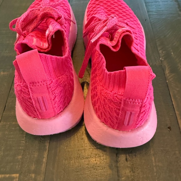 NOBULL Allday neon pink knit Sneakers size 5 - Picture 7 of 9